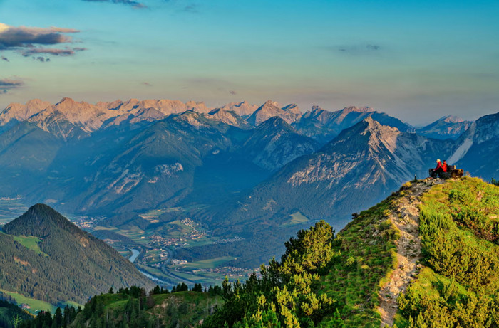 A view of the Wildschönau valley from on high. Photograph: Image Professionals/Alamy