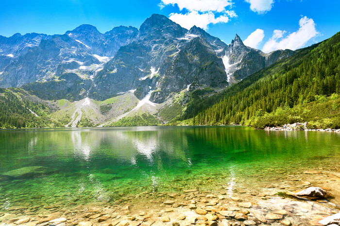 Morskie Oko lake in the Tatra mountains. Photograph: Gosiek B/Getty Images