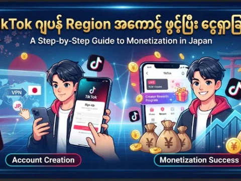 TikTok ဂျပန် Region အကောင့် ဖွင့်ပြီး ငွေရှာခြင်း 6 TikTok ဂျပန် Region အကောင့် ဖွင့်ပြီး ငွေရှာခြင်း