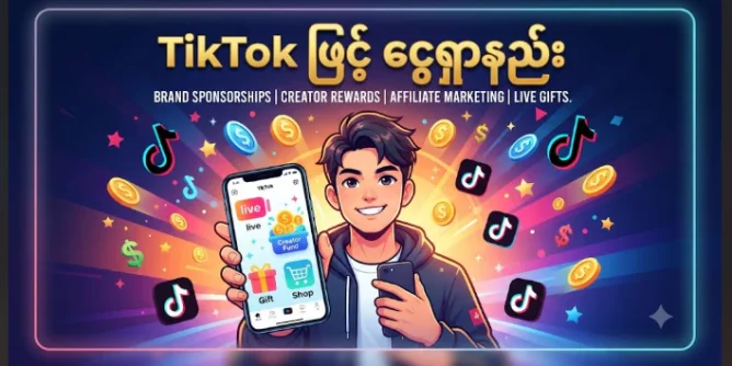 TikTok ဖြင့် ငွေရှာနည်း