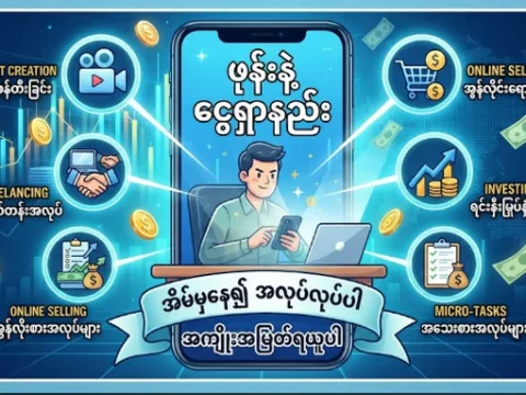 ဖုန်းနဲ့ ငွေရှာနည်း 1 ဖုန်းနဲ့ ငွေရှာနည်း
